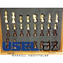 Подарочный набор: Деревянные шахматы, фляга 236 мл из нержавеющей стали,2 рюмки и штопор